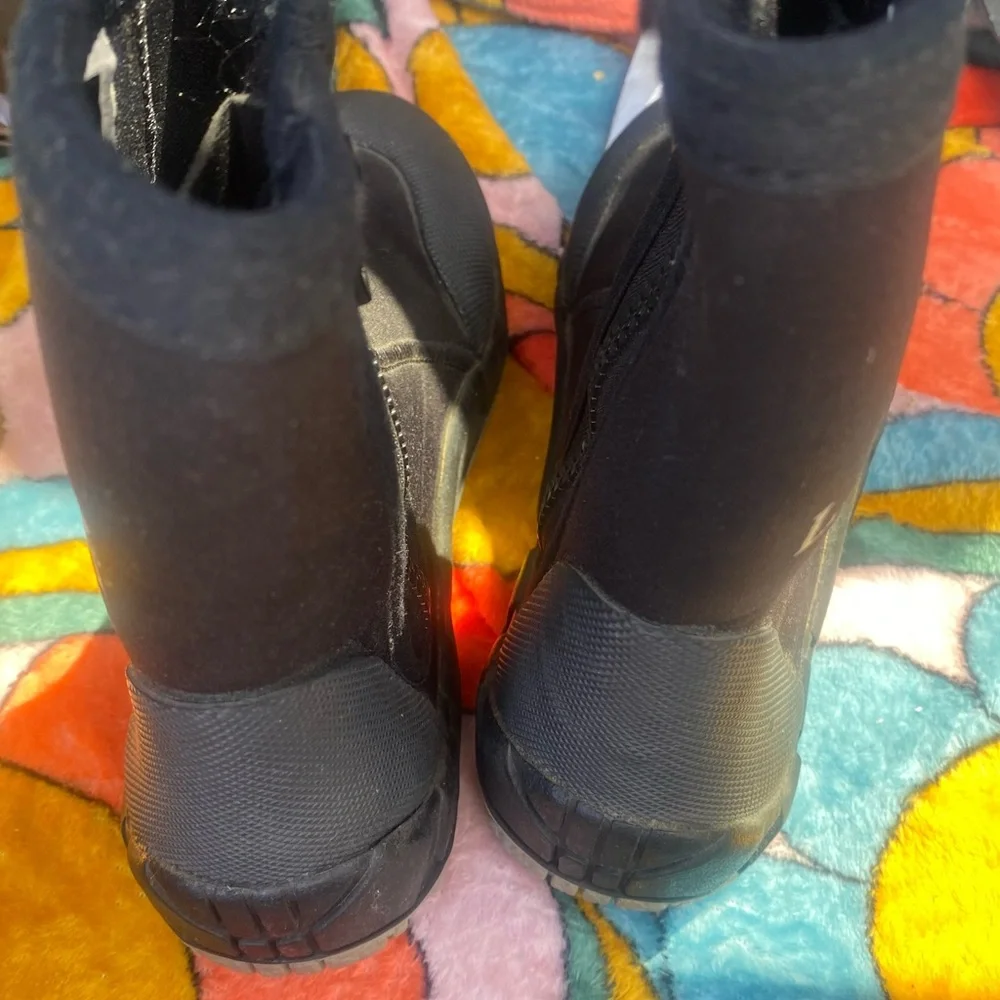 L.L. Bean Black Neoprene Women's Winter Zip-Front Boots